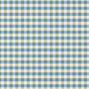 Tissu Coton Vichy Oekotex Kavyo bleu blanc