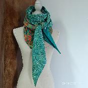 Etole TISSU BATIK VERT