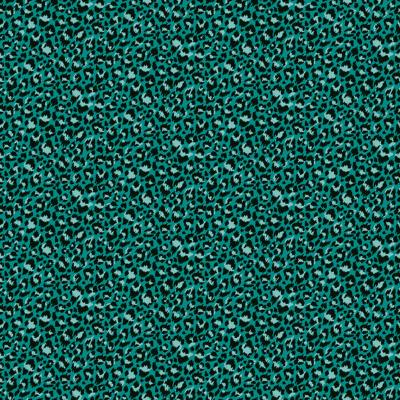 Tissu MAKOWER JEWEL LEOPARD SKIN JADE