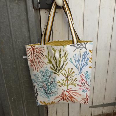  Cabas de Plage Corail Tropical