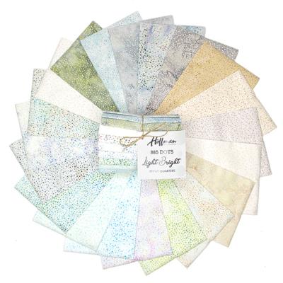 Lot de 20 FAT QUARTER TISSUS BATIK LIGHT BRIGHT 885FQ667