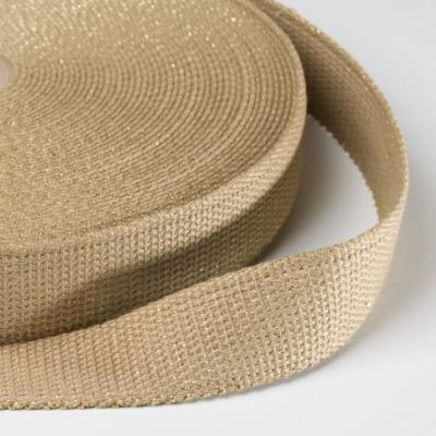 Sangle pour sac Lurex uni 30 mm Mordoré