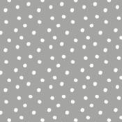 Tissu Mickael Miller Tiny Tots pois gris